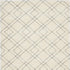 8' X 10' Ivory and Gray Geometric Shag Area Rug