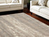 8' X 10' Beige Ivory and Gray Abstract Shag Area Rug