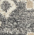 8' X 11' Gray Geometric Shag Area Rug
