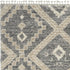 8' X 11' Gray Geometric Shag Area Rug