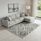 8' X 11' Gray Geometric Shag Area Rug