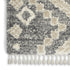 8' X 11' Gray Geometric Shag Area Rug