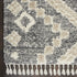 8' X 11' Gray Geometric Shag Area Rug