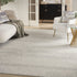 8' X 11' Beige And Gray Abstract Area Rug