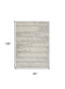 8' X 11' Beige And Gray Abstract Area Rug