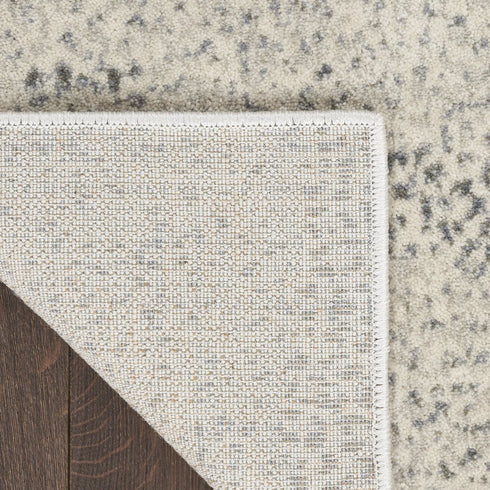 8' X 11' Beige And Gray Abstract Area Rug