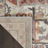 8' X 10' Blue and Red Floral Distressed Area Rug