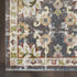 8' X 10' Charcoal Brown and Yellow Floral Distressed Area Rug