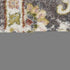 8' X 10' Charcoal Brown and Yellow Floral Distressed Area Rug