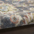 8' X 10' Charcoal Brown and Yellow Floral Distressed Area Rug