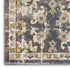 8' X 10' Charcoal Brown and Yellow Floral Distressed Area Rug