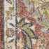 8' X 10' Green and Ivory Floral Distressed Area Rug