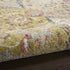 8' X 10' Green and Ivory Floral Distressed Area Rug