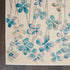 9' X 12' Ivory And Blue Floral Area Rug