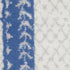 8' X 12' Ivory and Blue Geometric Distressed Non Skid Area Rug