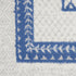 8' X 12' Ivory and Blue Geometric Distressed Non Skid Area Rug