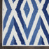 8' X 12' Ivory and Blue Geometric Distressed Non Skid Area Rug