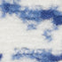 8' X 12' Ivory and Blue Geometric Distressed Non Skid Area Rug