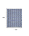 8' X 12' Ivory and Blue Geometric Distressed Non Skid Area Rug