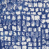 8' X 12' Ivory and Navy Blue Abstract Distressed Non Skid Area Rug