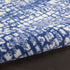 8' X 12' Ivory and Navy Blue Abstract Distressed Non Skid Area Rug
