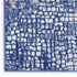 8' X 12' Ivory and Navy Blue Abstract Distressed Non Skid Area Rug