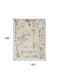 10' X 14' Cream Abstract Area Rug