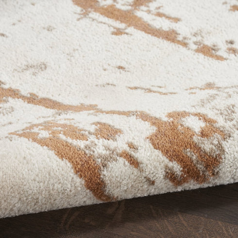 10' X 14' Cream Abstract Area Rug