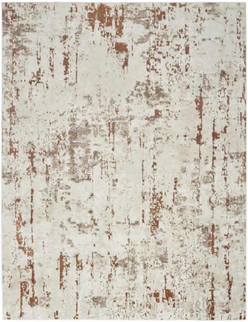10' X 14' Cream Abstract Area Rug