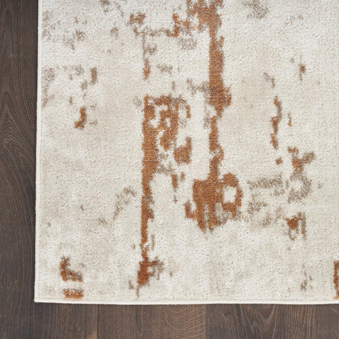 10' X 14' Cream Abstract Area Rug