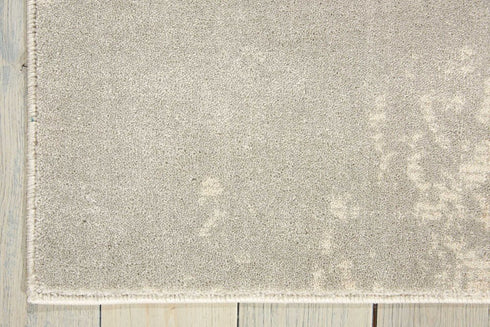 9' X 13' Gray Abstract Power Loom Area Rug