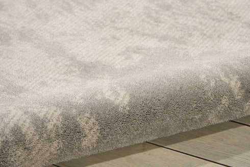 9' X 13' Gray Abstract Power Loom Area Rug