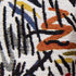 6' X 8' White Abstract Washable Area Rug