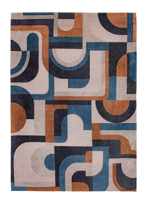 8' X 11' Gray And Beige Geometric Washable Area Rug