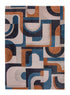 8' X 11' Gray And Beige Geometric Washable Area Rug