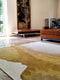 9' X 13' Gray and Yellow Abstract Non Skid Area Rug