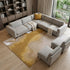 9' X 13' Gray and Yellow Abstract Non Skid Area Rug