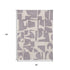 6' X 8' Gray Geometric Washable Area Rug