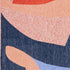 8' X 11' Blue And Red Abstract Washable Area Rug