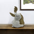 9" White And Gold Polyresin Moose Christmas Figurine