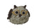 7" Brown White And Yellow Fabric Owl Figurine