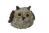 7" Brown White And Yellow Fabric Owl Figurine