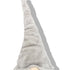 29" Gray And White Fabric Christmas Santa and Mrs. Claus Sitting Gnome