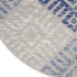 8' Beige Blue and Gray Geometric Round Rug