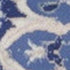 8' Ivory and Blue Floral Round Rug