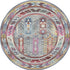9' X 12' Ivory Gray And Red Floral Distressed Non Skid Area Rug