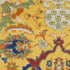 5' Yellow Round Floral Power Loom Area Rug