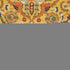 5' Yellow Round Floral Power Loom Area Rug