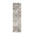 8' Ivory Brown And Gray Abstract Non Skid Runner Rug