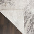 8' Ivory Brown And Gray Abstract Non Skid Runner Rug